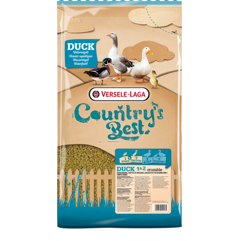 COUNTRY´S BEST Wassergeflügel Duck 1&2 Crumble 5kg Beutel