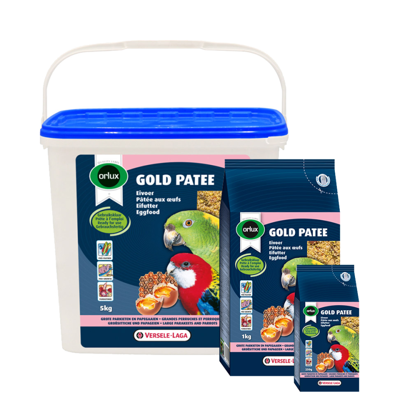 ORLUX Gold Patee Großsittich & Papagei 5kg Eimer