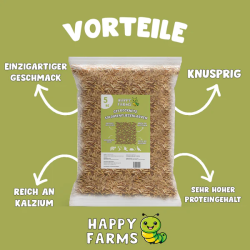 HAPPY FARMS Soldatenfliegenlarven 1kg Beutel