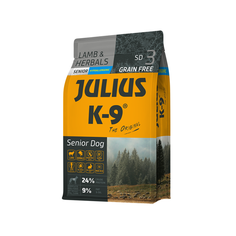 JULIUS K9 SD3 Senior & Light Lamb & Herbals 3kg Beutel