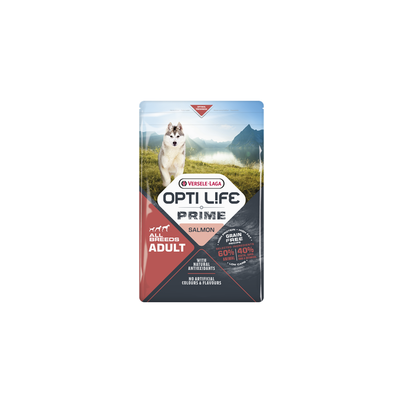 OPTI LIFE PRIME Dog Adult Salmon 2,5kg Beutel
