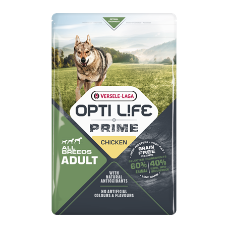 OPTI LIFE PRIME Dog Adult Chicken 12,5kg Sack