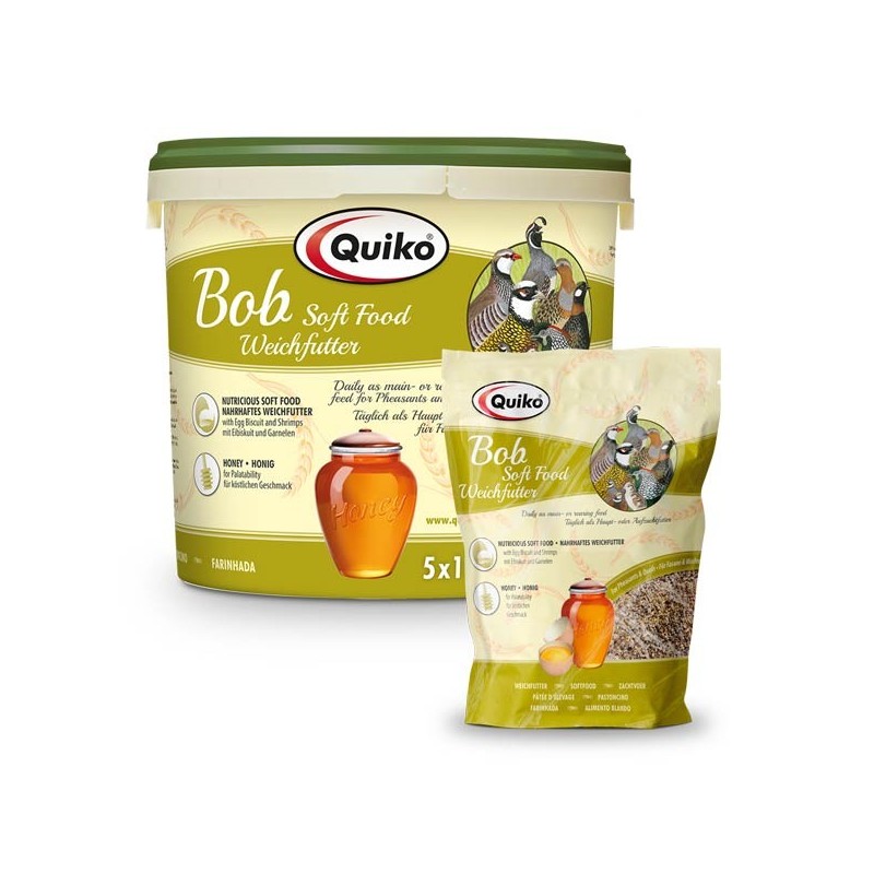 QUIKO Bob Weichfutter Zierfasane - Zierwachteln 5kg Eimer