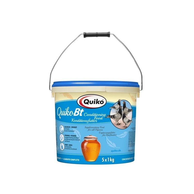 QUIKO BT Reise- und Konditionsfutter für Brief- und Ziertauben 5kg Eimer