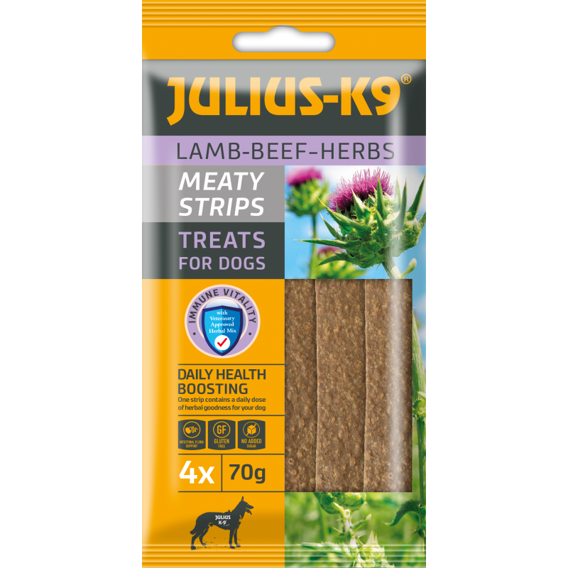 JULIUS K9 Dental Sticks with Lamb | Beef | Herbs 70g Beutel