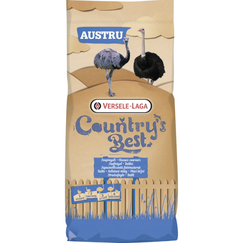 COUNTRY´S BEST Laufvogel Austru 1&2 Pellet 20kg Sack