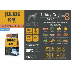 JULIUS K9 UD8 Adult Salmon & Spinach 10kg Sack