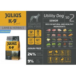 JULIUS K9 SD2 Senior & Light Lamb & Herbals 10kg Sack