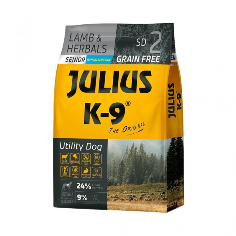 JULIUS K9 SD2 Senior & Light Lamb & Herbals 10kg Sack