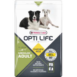 OPTI LIFE Dog Adult Regular Medium 12,5kg Sack
