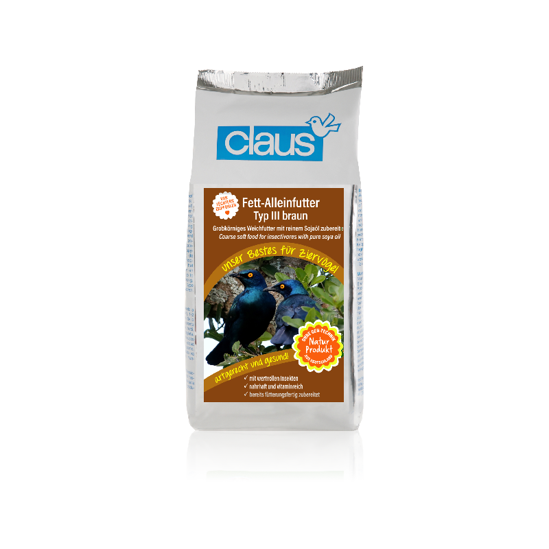 CLAUS Fett-Alleinfutter III braun 500g Beutel